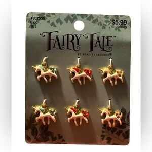 Charms-Fairytale 6 Piece Unicorn Charms NWOT